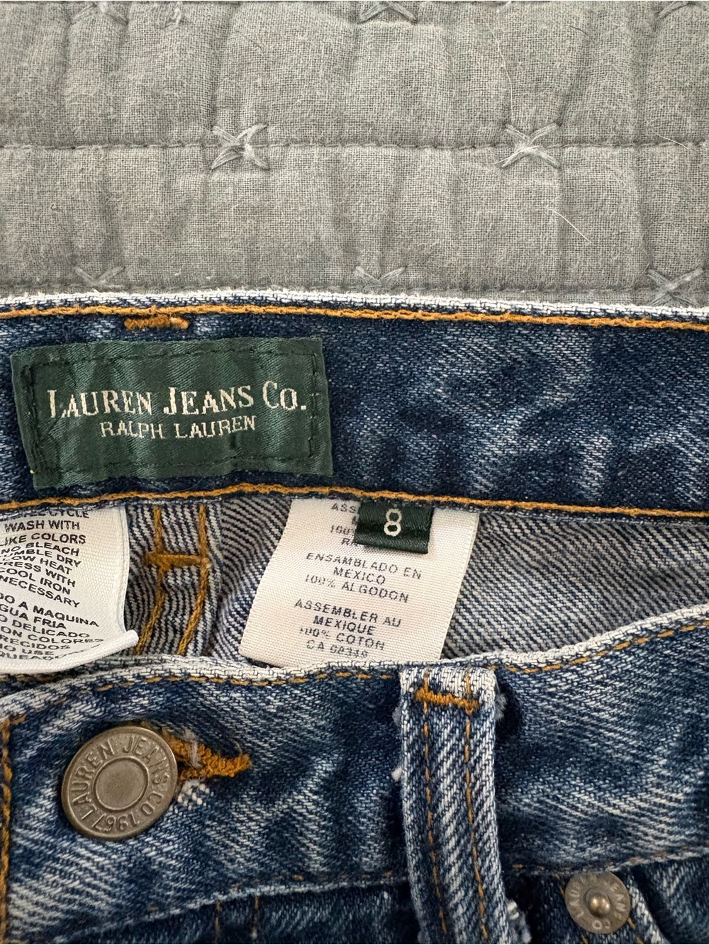 Ralph Lauren women’s Straight Leg Blue Denim Jeans - Picture 3 of 4